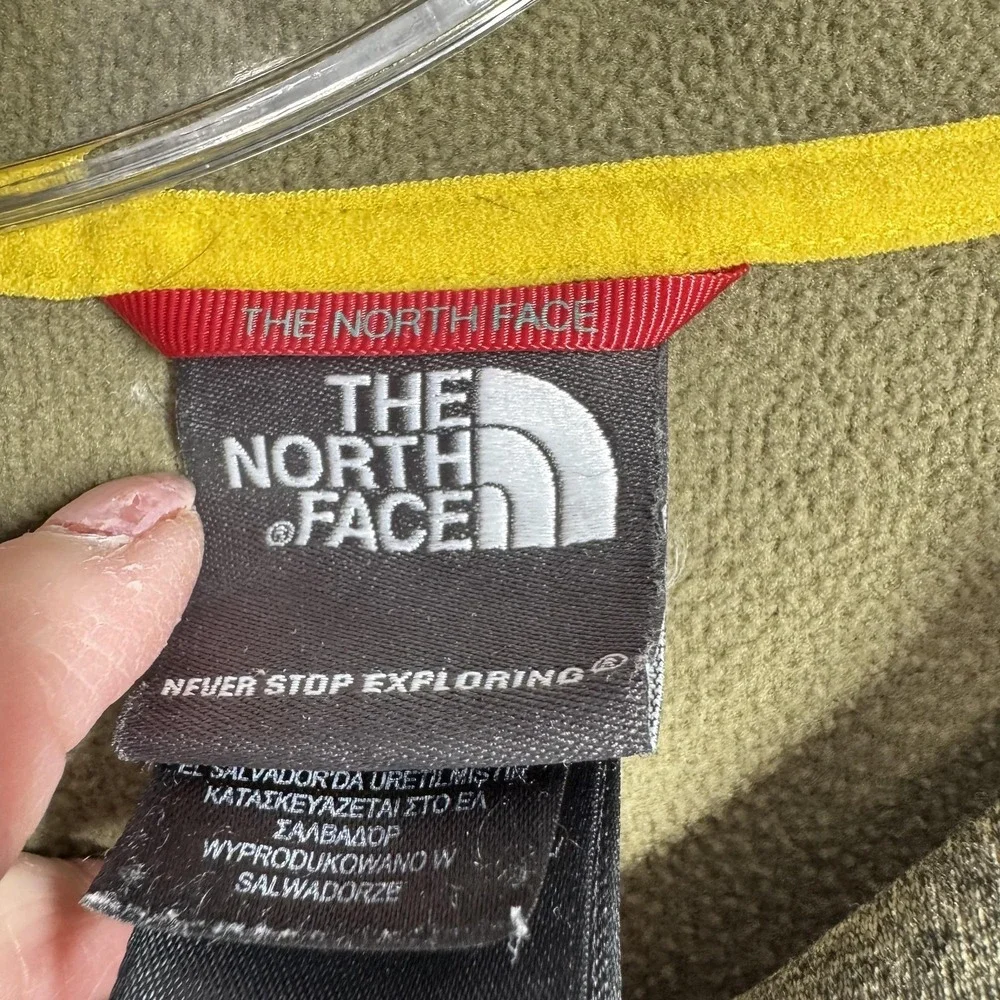 The North Face Jacket Mens Medium Green Hooded‎ Full Zip Outdoor A4G2
